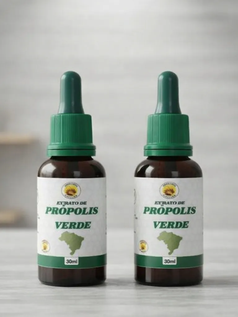 Extrato Própolis Verde Orgânico 2un De Abelha Em Abelha 30ml Sabor:Sem sabor — 3