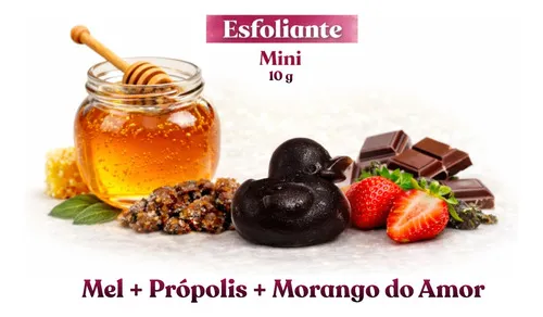Kit Mini Sabonete Artesanal Luxo Mel+ Própolis + Frutas 10g — 7