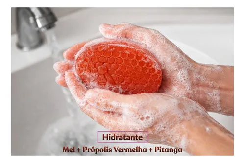 Kit 2 Sabonete Artesanal Mel+ Própolis Vermelha+ Pitanga 85g — 4