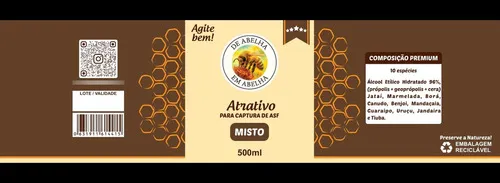 Atrativo Misto Premium Jataí, Iraí, Mandaçaia, Benjoi 500ml — 3