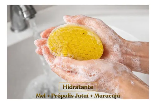 Kit 2 Sabonete Artesanal Mel + Própolis Jataí + Maracujá 85g — 4