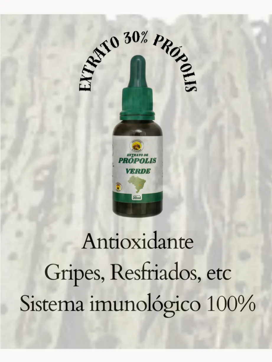 Extrato Própolis Verde Orgânico 2un De Abelha Em Abelha 30ml Sabor:Sem sabor — 2