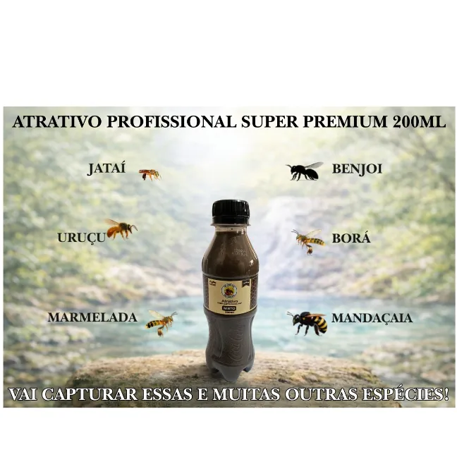 Atrativo Misto Premium Jataí, Iraí, Mandaçaia, Benjoi 200ml — 8