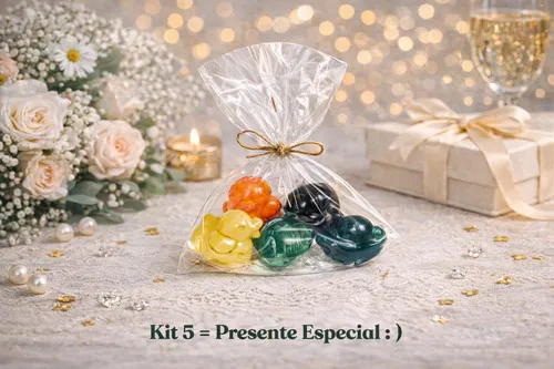 Kit Mini Sabonete Artesanal Luxo Mel+ Própolis + Frutas 10g — 2