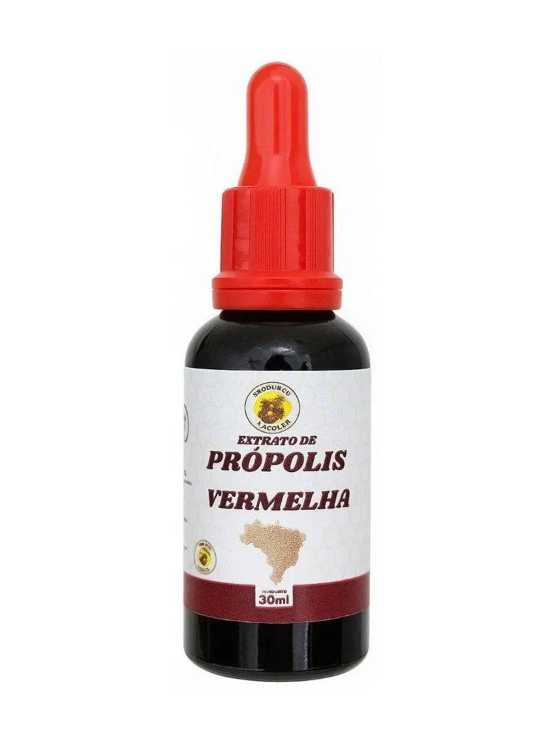 Extrato Própolis Vermelha Orgânico 1un Abelha Em Abelha 30ml Sabor:Sem sabor