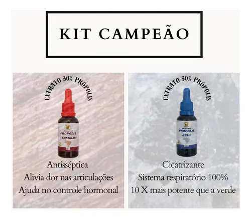 Extrato Própolis Kit Campeão 2un De Abelha Em Abelha 30ml — 2