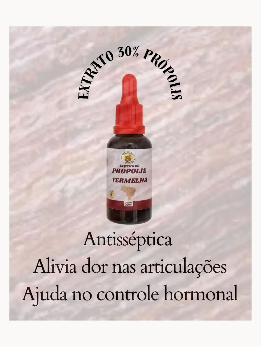 Extrato Própolis Vermelha Orgânico 2un Abelha Em Abelha 30ml Sabor:Sem sabor — 2