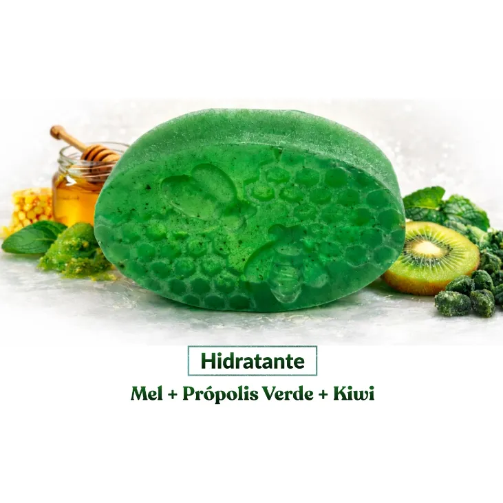 Sabonete Artesanal Coleção Luxo Mel, Própolis e Frutas De Abelha Em Abelha 85g Cada Mel + Própolis + Frutas:Própolis Ver